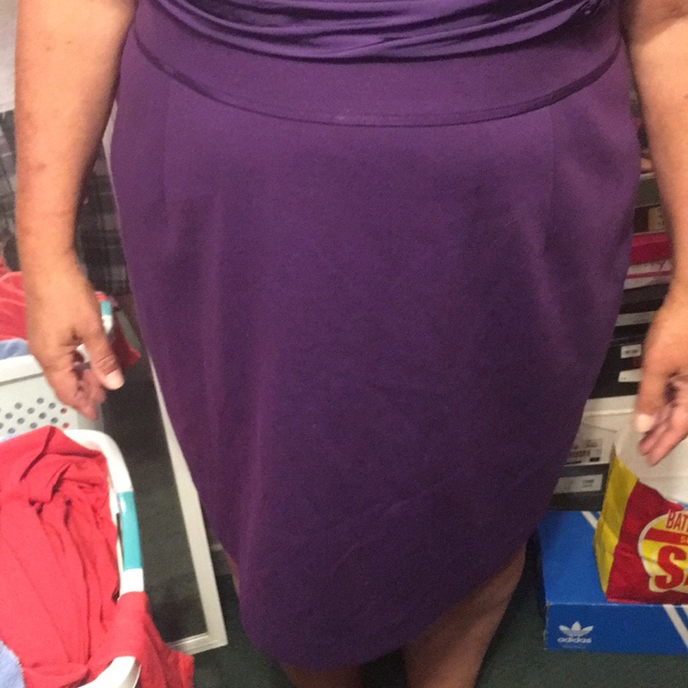 Nwt sz 24 Tahari purple dress FINAL SALE - Picture 5 of 7